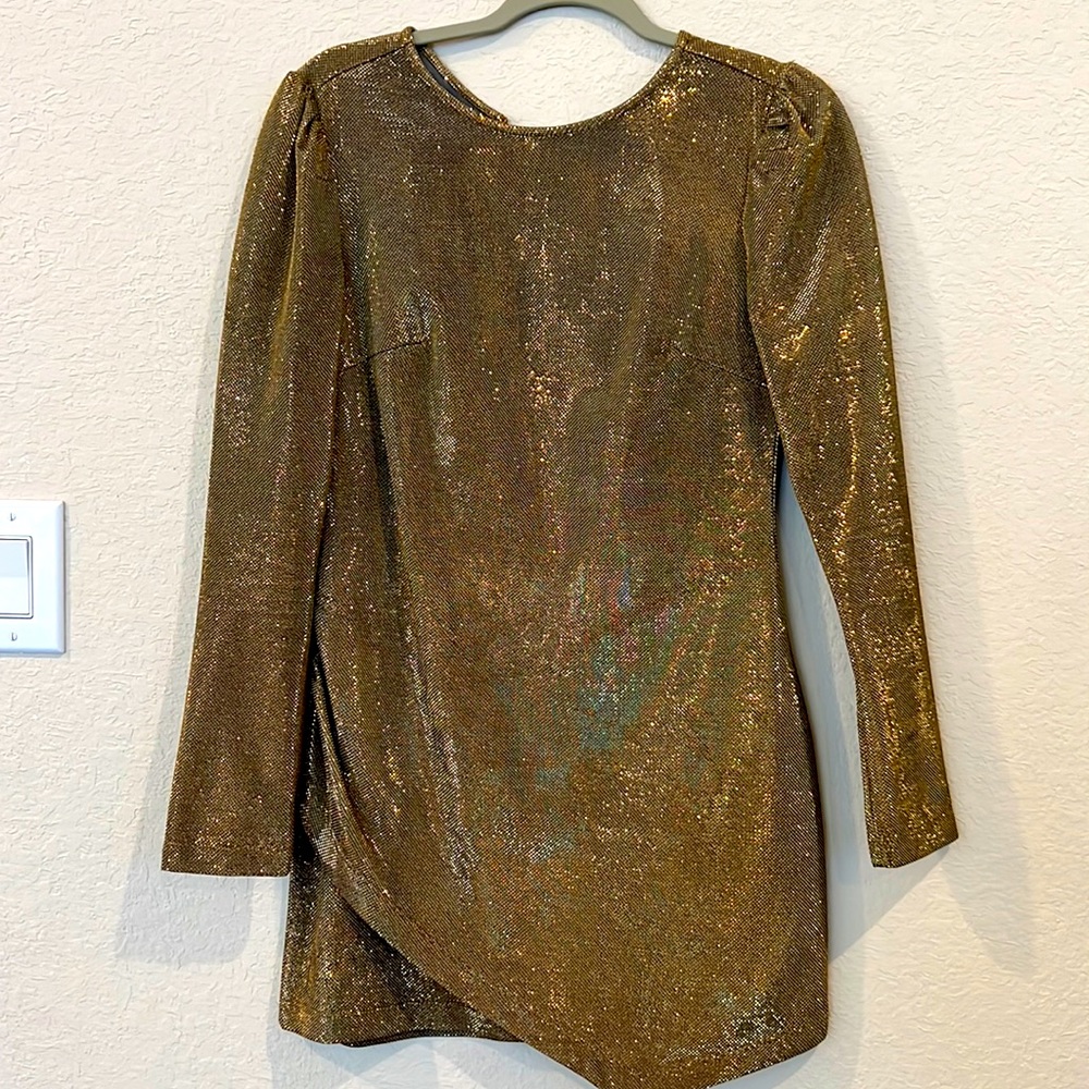 Gold Mini Dress